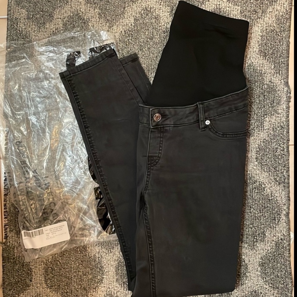 Maternity black skinny jeans